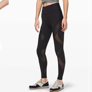 Lululemon Wunder Under High Rise Mesh 28”